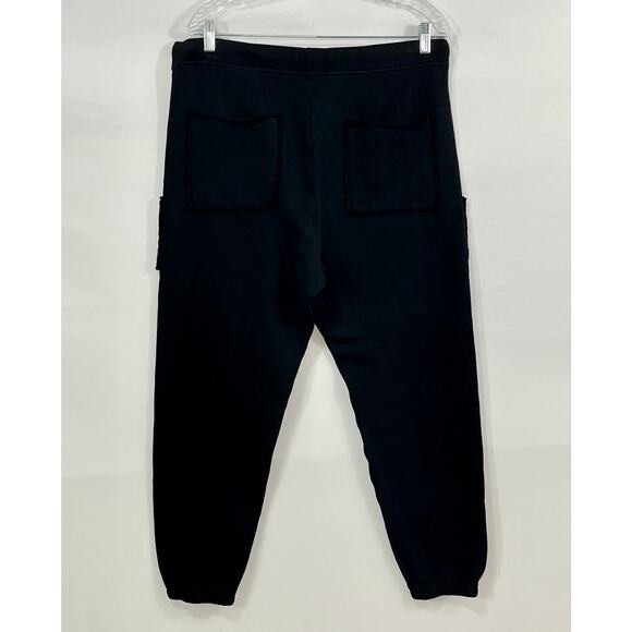 FRANK & EILEEN Sz L Large Black Eamon Patch Pocket Jogger Sweatpants Pants - Picture 8 of 11